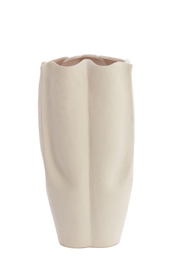 Light & Living Accessories Vase deco 28x27,5x56 cm SANGULI ceramics cream House of Isabella UK