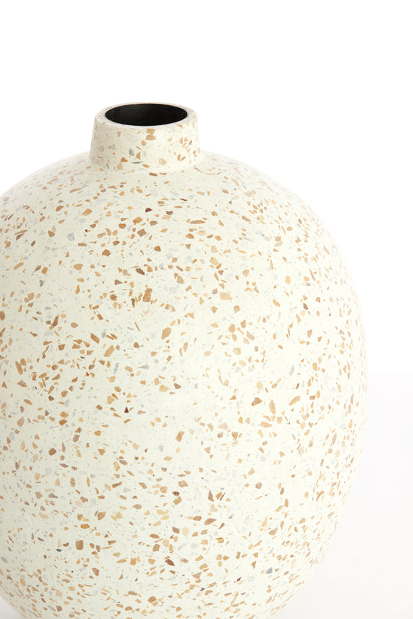 Light & Living Accessories Vase deco 28x34 cm ORXETA terrazzo cream House of Isabella UK