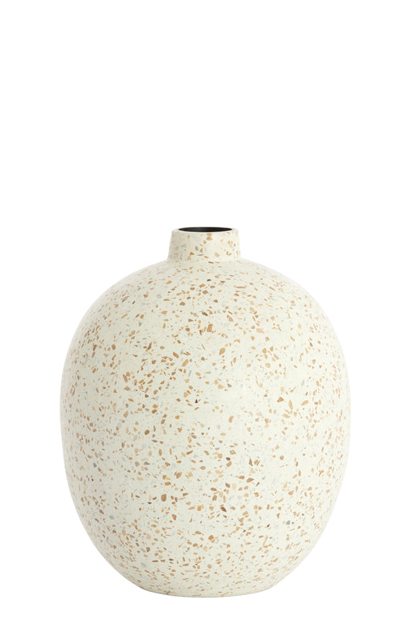 Light & Living Accessories Vase deco 28x34 cm ORXETA terrazzo cream House of Isabella UK