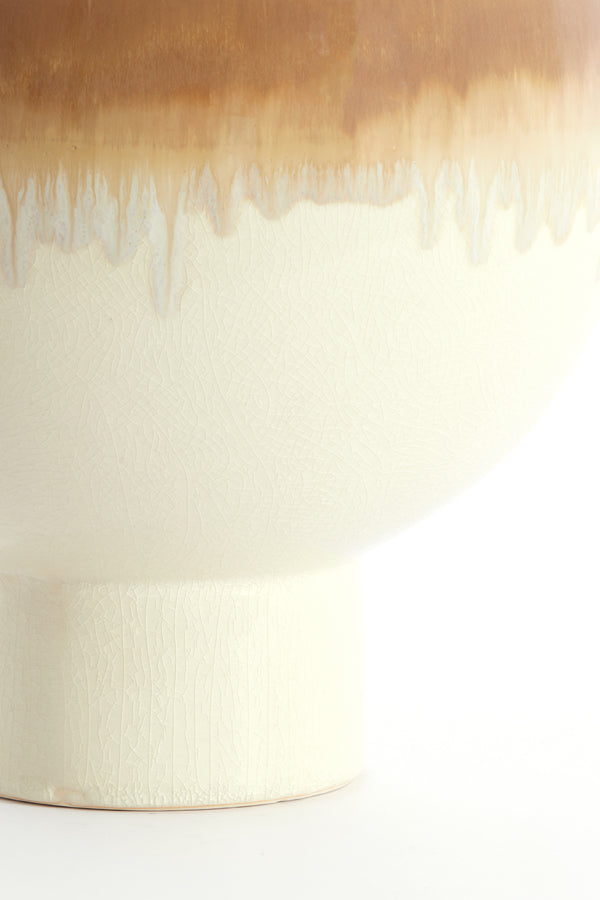 Light & Living Accessories Vase deco 28x38 cm ZELATA ceramics cream+taupe House of Isabella UK