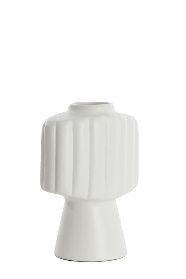 Light & Living Accessories Vase deco 29,5x18x38,5 cm GANDARA ceramics matt cream House of Isabella UK