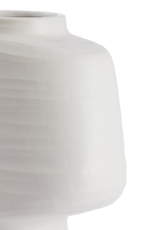 Light & Living Accessories Vase deco 29,5x18x38,5 cm GANDORO ceramics matt cream House of Isabella UK