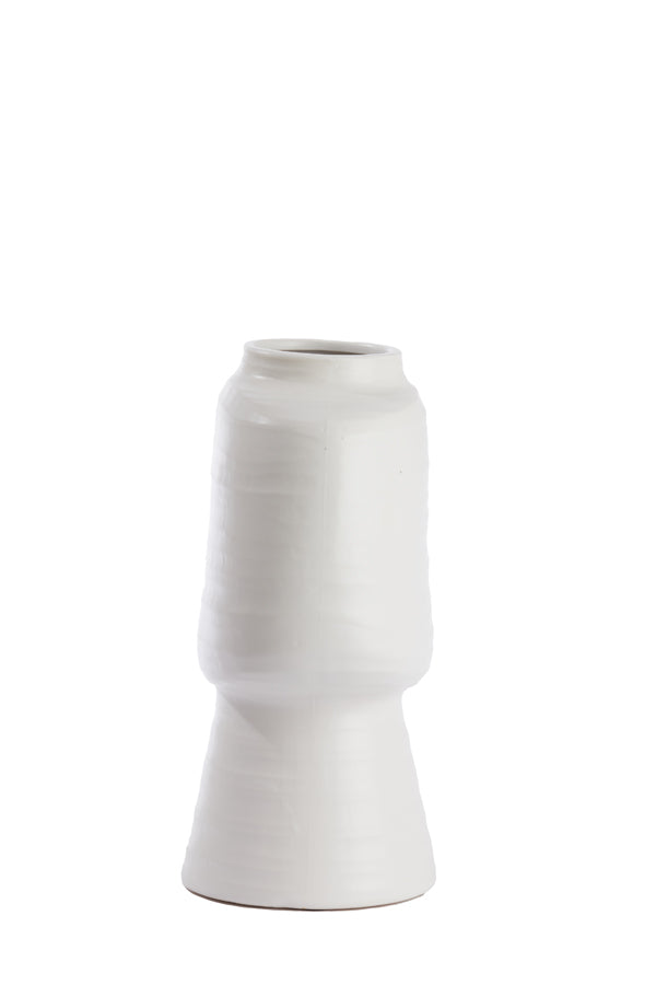 Light & Living Accessories Vase deco 29,5x18x38,5 cm GANDORO ceramics matt cream House of Isabella UK