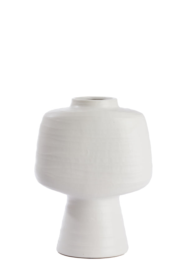 Light & Living Accessories Vase deco 29,5x18x38,5 cm GANDORO ceramics matt cream House of Isabella UK
