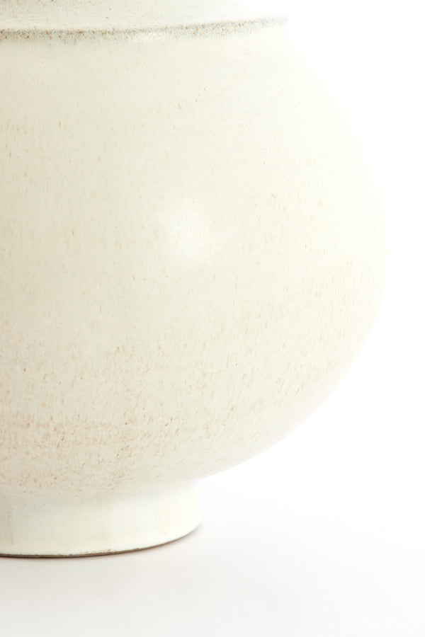 Light & Living Accessories Vase deco 29,5x25,5 cm LOREA ceramics matt cream House of Isabella UK