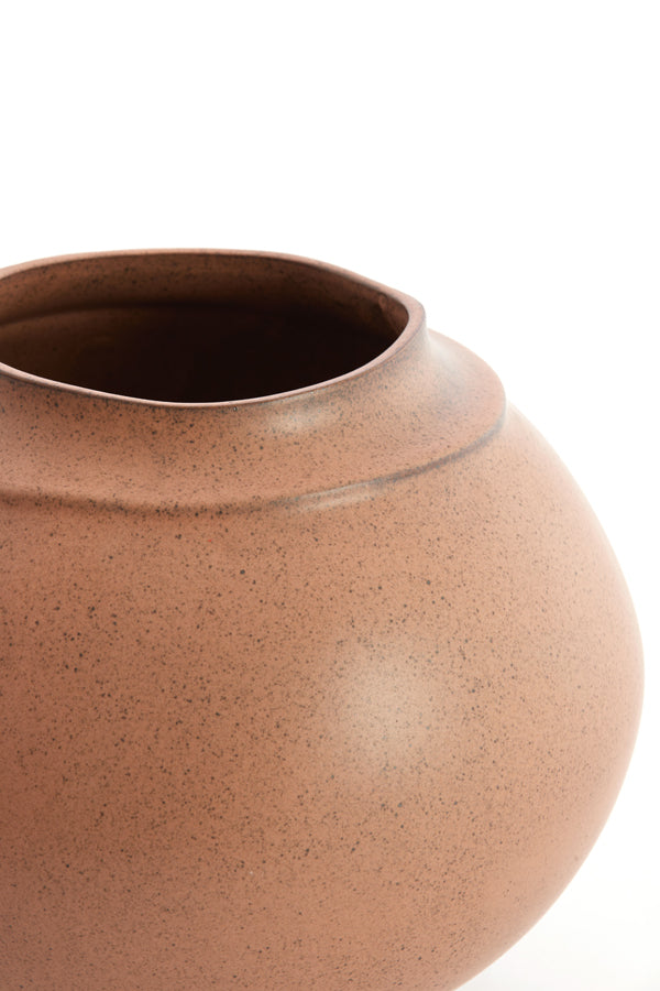 Light & Living Accessories Vase deco 29,5x25,5 cm LOREA ceramics matt terra pink House of Isabella UK