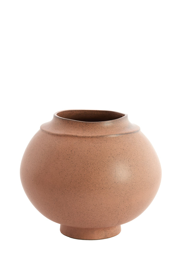 Light & Living Accessories Vase deco 29,5x25,5 cm LOREA ceramics matt terra pink House of Isabella UK