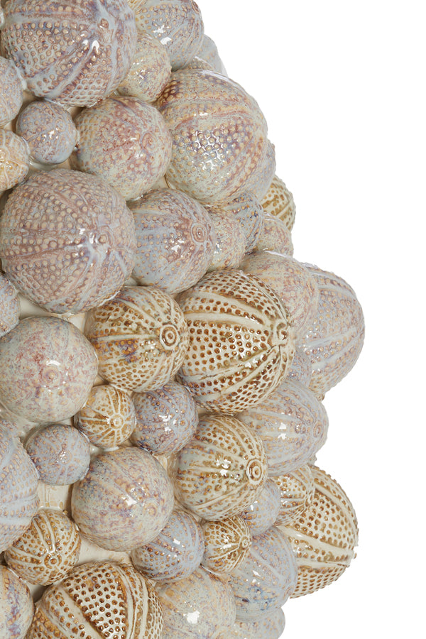 Light & Living Accessories Vase deco 29,5x32 cm SEA URCHIN ceramics cream-sand House of Isabella UK