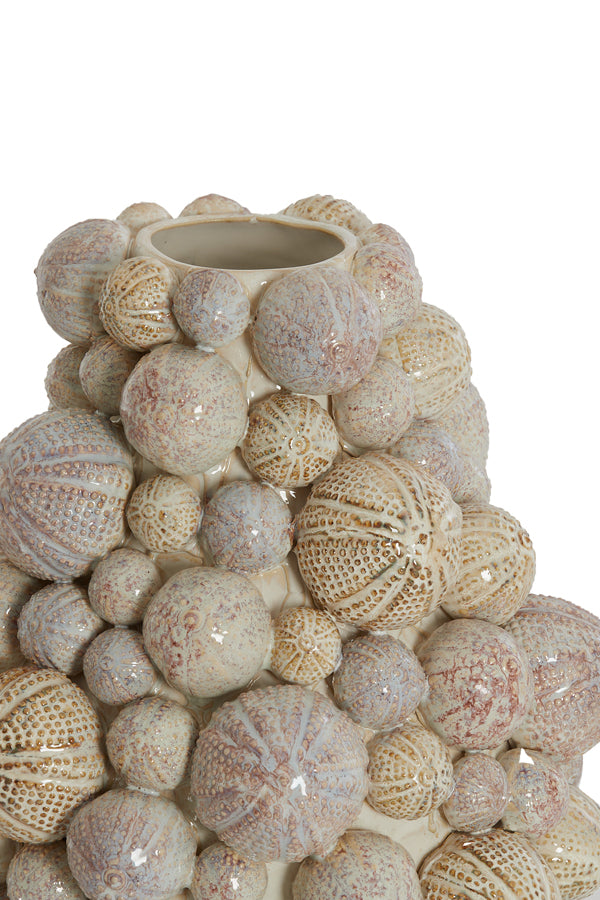 Light & Living Accessories Vase deco 29,5x32 cm SEA URCHIN ceramics cream-sand House of Isabella UK