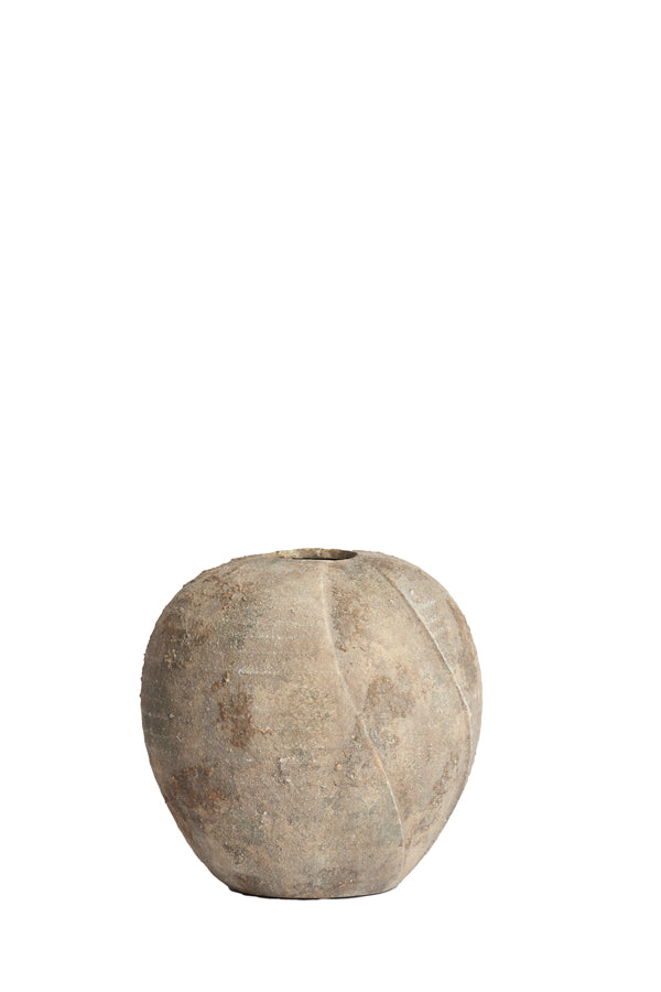 Light & Living Accessories Vase deco 29x29 cm NOLINA ceramics antique dark brown House of Isabella UK