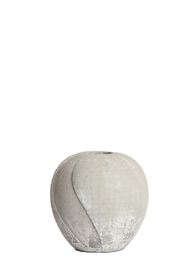 Light & Living Accessories Vase deco 29x29 cm NOLINA ceramics texture grey House of Isabella UK