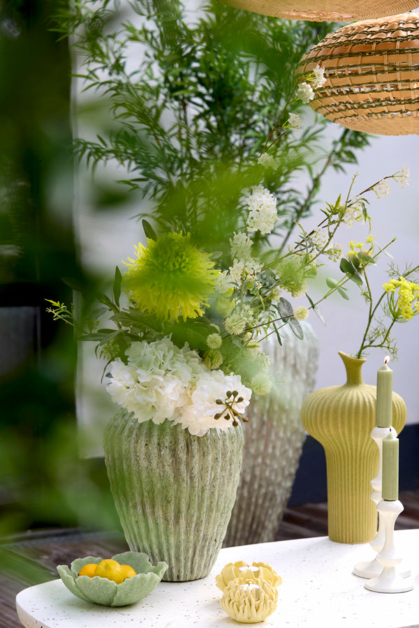 Light & Living Accessories Vase deco 29x37 cm CACTI shiny mint green House of Isabella UK