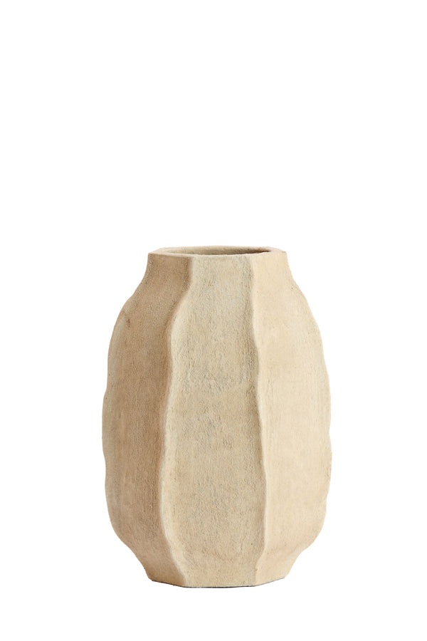 Light & Living Accessories Vase deco 29x42 cm SAPHIRA matt sand House of Isabella UK