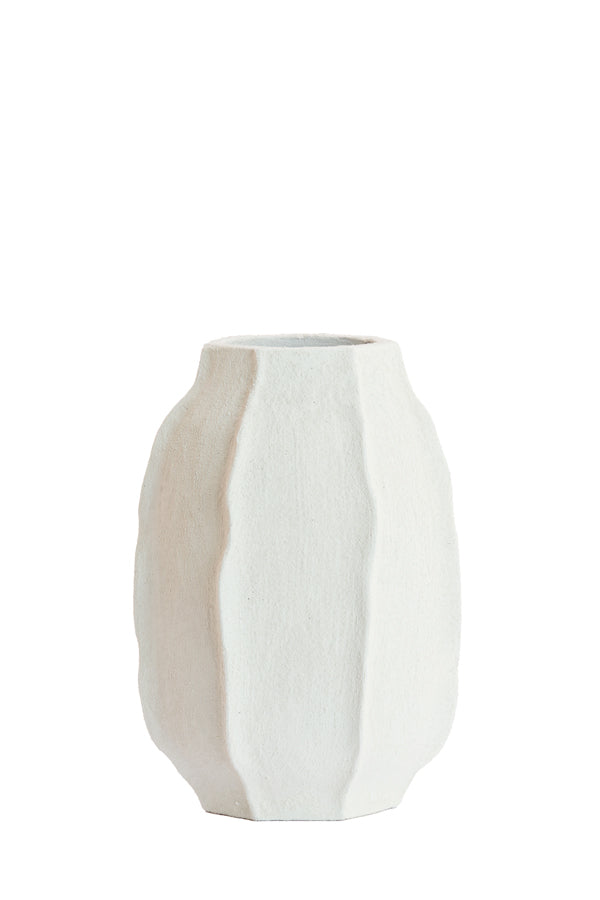 Light & Living Accessories Vase deco 29x42 cm SAPHIRA matt white House of Isabella UK