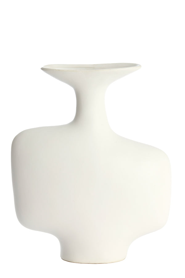 Light & Living Accessories Vase deco 30x10,5x36 cm TROVO ceramics white House of Isabella UK