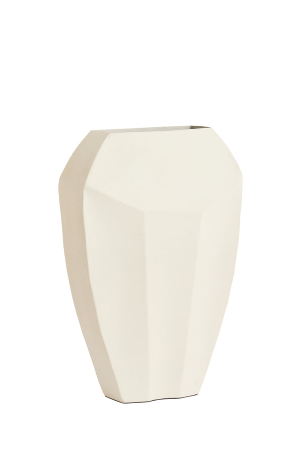 Light & Living Accessories Vase deco 30x13x45 cm CORDOBA matt cream House of Isabella UK