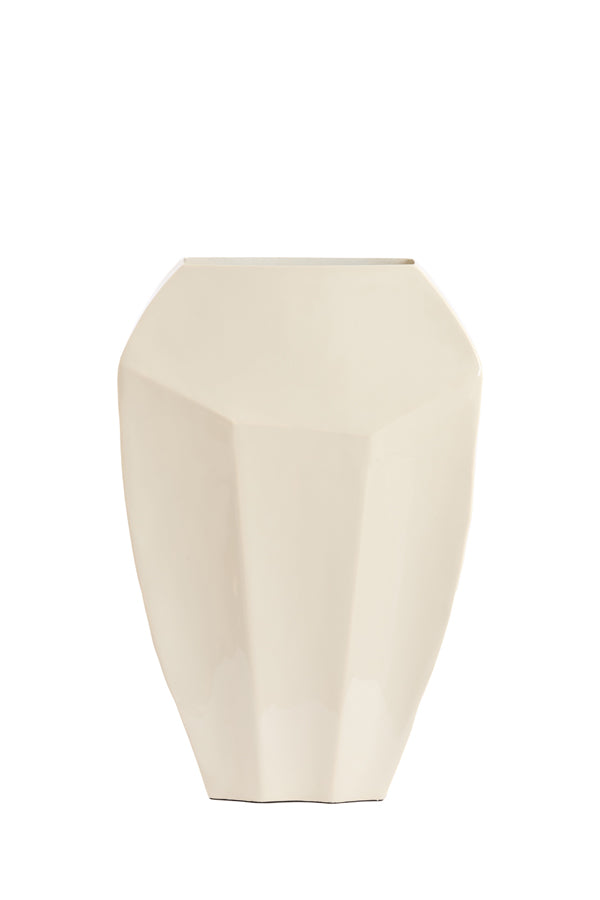 Light & Living Accessories Vase deco 30x13x45 cm CORDOBA shiny cream House of Isabella UK