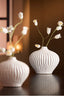 Light & Living Accessories Vase deco 30x16x25 cm LORITO ceramics cream House of Isabella UK