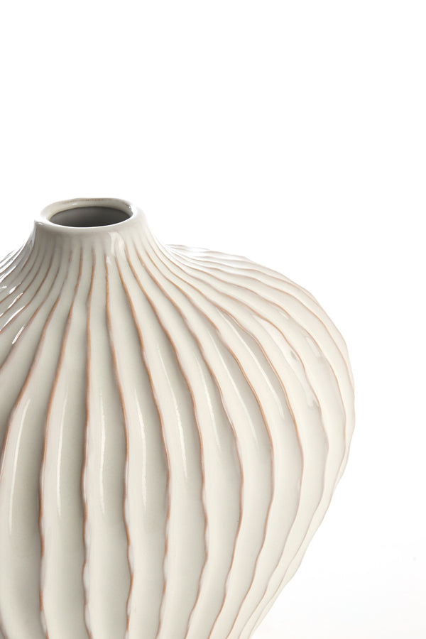 Light & Living Accessories Vase deco 30x16x25 cm LORITO ceramics cream House of Isabella UK