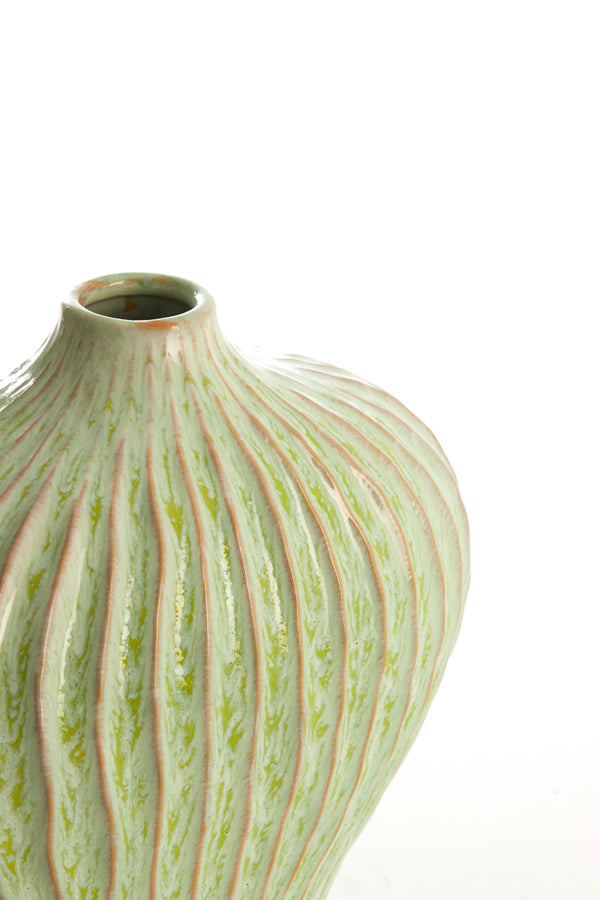 Light & Living Accessories Vase deco 30x16x25 cm LORITO ceramics mint green House of Isabella UK