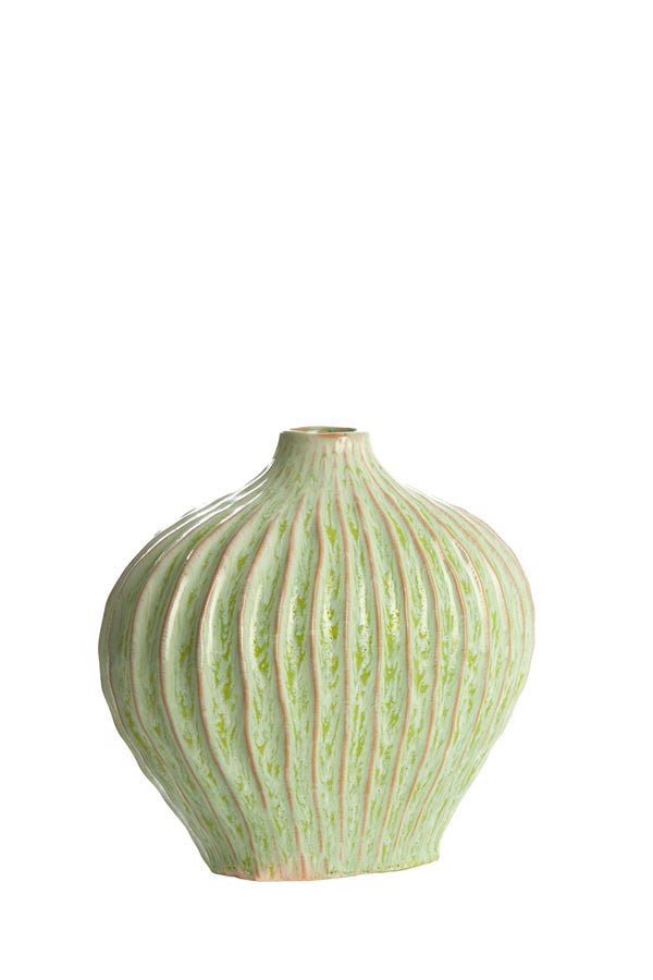 Light & Living Accessories Vase deco 30x16x25 cm LORITO ceramics mint green House of Isabella UK