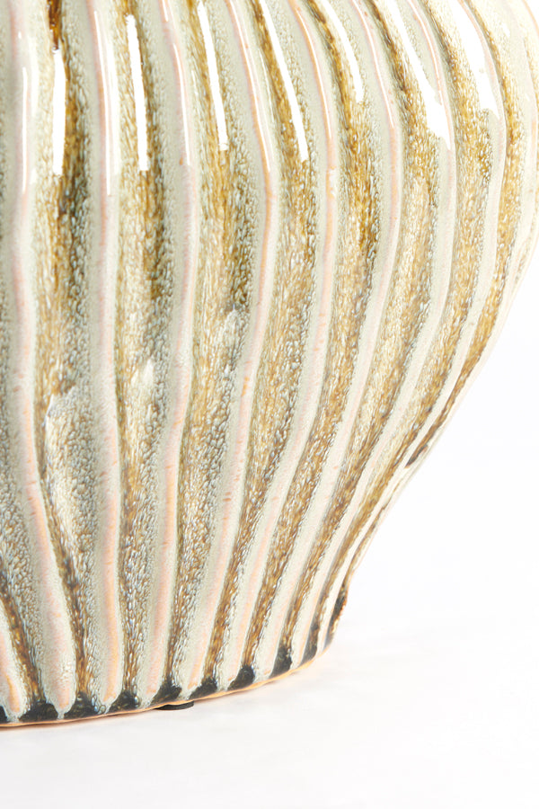Light & Living Accessories Vase deco 30x16x25 cm LORITO ceramics olive green House of Isabella UK
