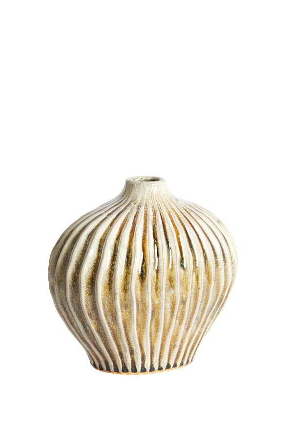 Light & Living Accessories Vase deco 30x16x25 cm LORITO ceramics olive green House of Isabella UK