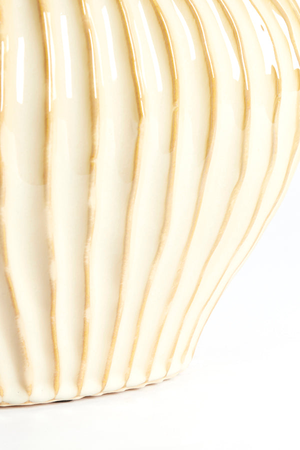 Light & Living Accessories Vase deco 30x16x25 cm LORITO ceramics sand-beige House of Isabella UK