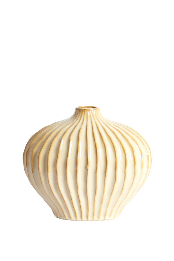 Light & Living Accessories Vase deco 30x16x25 cm LORITO ceramics sand-beige House of Isabella UK