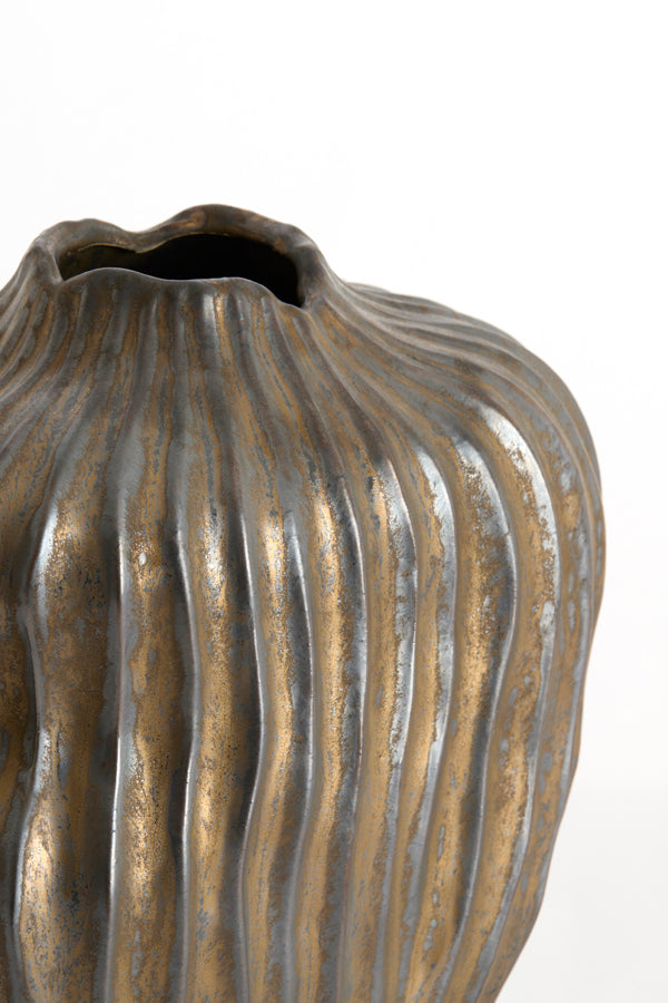 Light & Living Accessories Vase deco 30x19x35 cm VECHHIA ceramics antique bronze House of Isabella UK