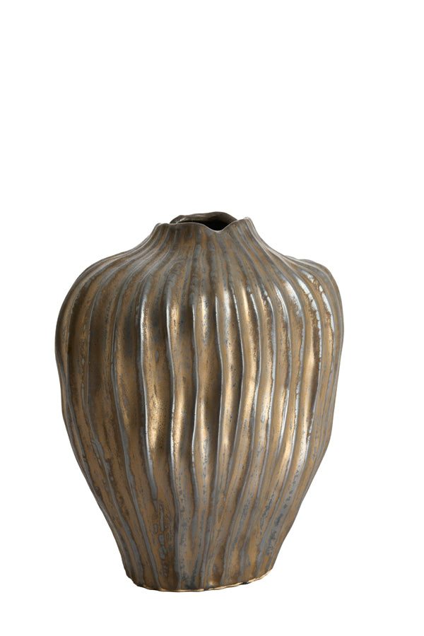 Light & Living Accessories Vase deco 30x19x35 cm VECHHIA ceramics antique bronze House of Isabella UK