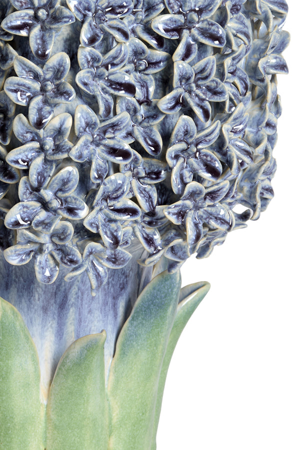Light & Living Accessories Vase deco 30x29x32,5 cm FLOWER ceramics blue+green House of Isabella UK