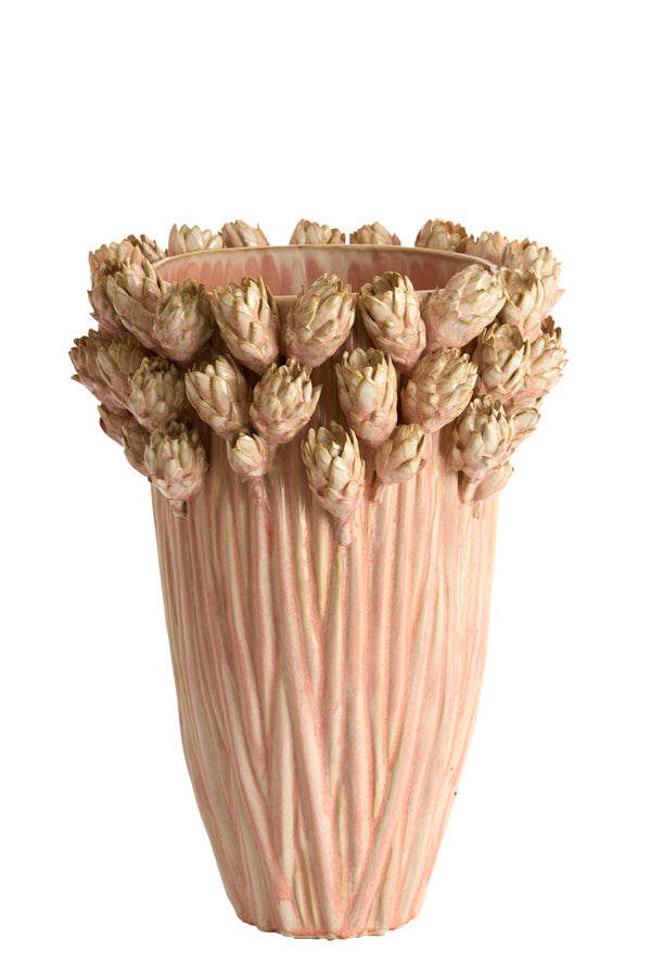 Light & Living Accessories Vase deco 30x45,5 cm FYNARA ceramics light pink House of Isabella UK
