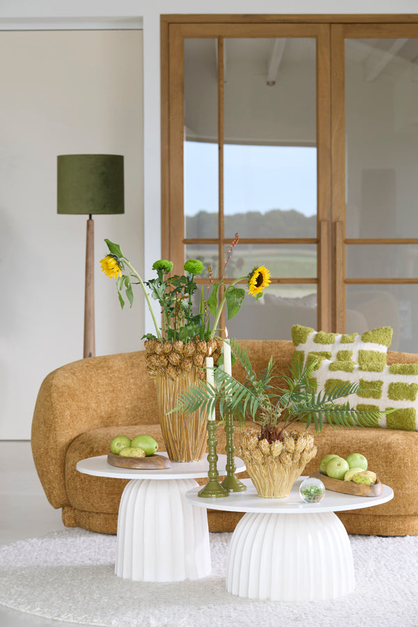 Light & Living Accessories Vase deco 30x45,5 cm FYNARA ceramics ocher yellow House of Isabella UK