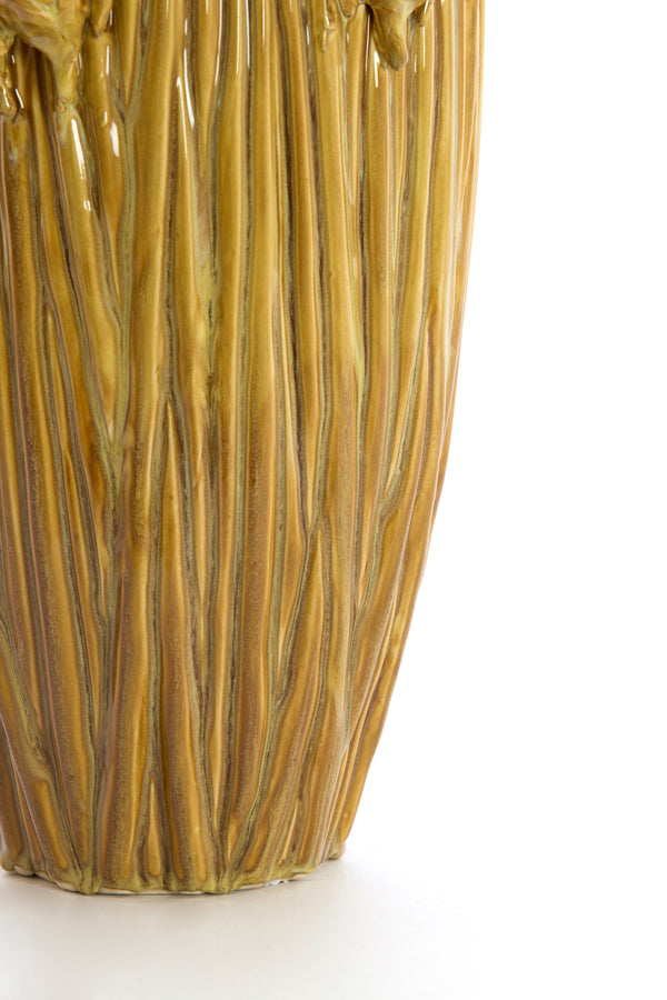 Light & Living Accessories Vase deco 30x45,5 cm FYNARA ceramics ocher yellow House of Isabella UK