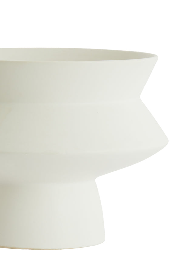 Light & Living Accessories Vase deco 31,5x23,5 cm VICENTO matt white House of Isabella UK