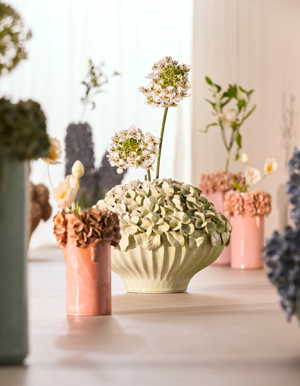 Light & Living Accessories Vase deco 31,5x23 cm LIRIEN ceramics mint green House of Isabella UK