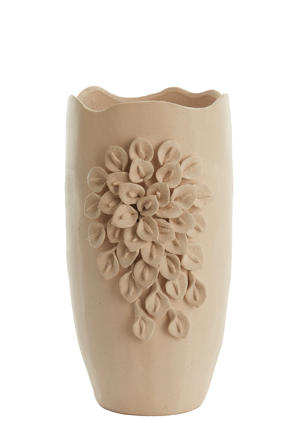 Light & Living Accessories Vase deco 31,5x27x50 cm AMIATA ceramics matt cream House of Isabella UK