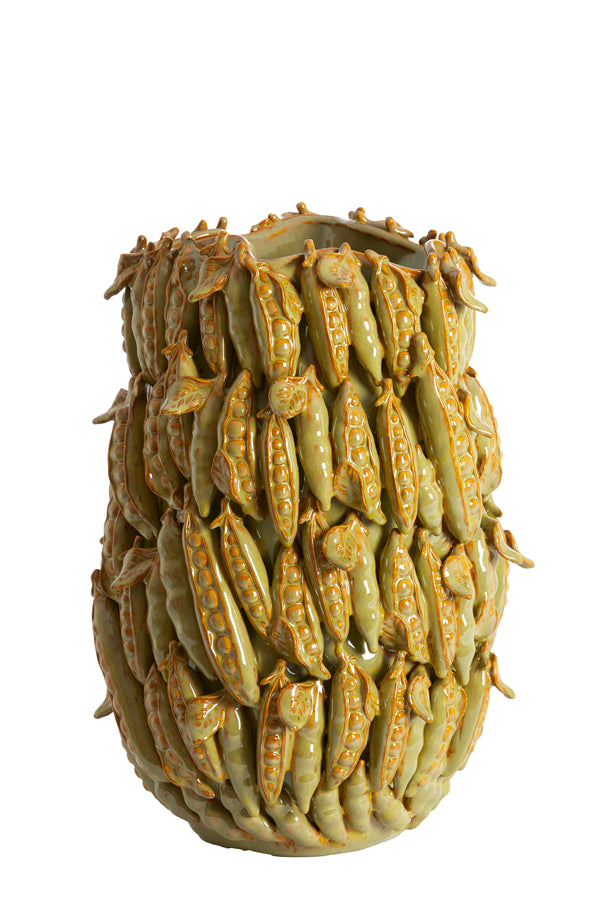 Light & Living Accessories Vase deco 31,5x30,5x45 cm FABA ceramics olive green-brown House of Isabella UK