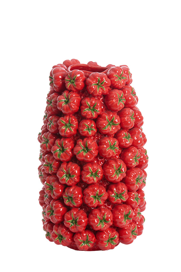 Light & Living Accessories Vase deco 31,5x30,5x52 cm TAMINA ceramics red House of Isabella UK