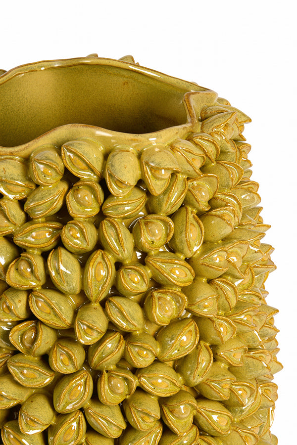 Light & Living Accessories Vase deco 31,5x45 cm ANABELA ceramics olive green-brown House of Isabella UK