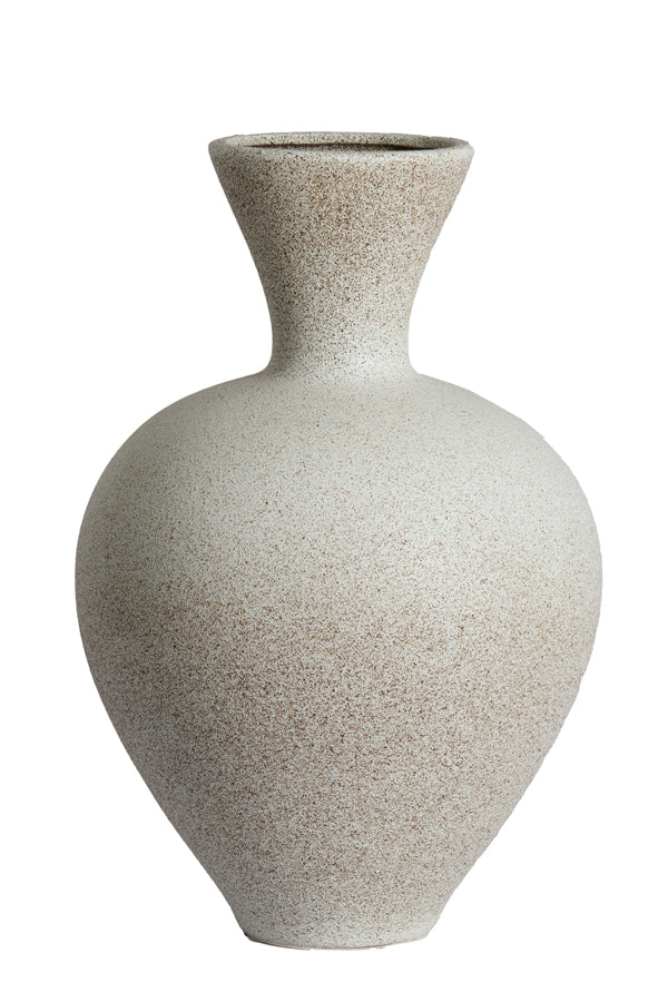 Light & Living Accessories Vase deco 31,5x48,5 cm SULMONA ceramics matt cream House of Isabella UK