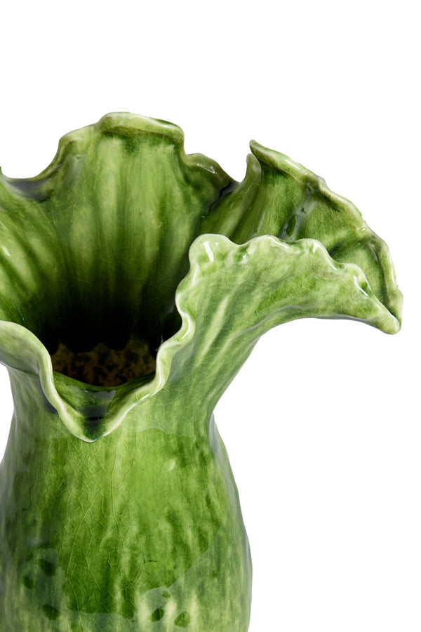 Light & Living Accessories Vase deco 31x24,5x35,5 cm VIVEIRO ceramics green House of Isabella UK