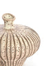 Light & Living Accessories Vase deco 31x29,5x25,5 cm NEVANO matt dark brown+cream House of Isabella UK