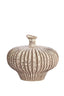 Light & Living Accessories Vase deco 31x29,5x25,5 cm NEVANO matt dark brown+cream House of Isabella UK