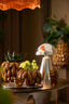 Light & Living Accessories Vase deco 31x30,5x21,5 cm PALATIK ceramics cognac brown House of Isabella UK