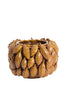 Light & Living Accessories Vase deco 31x30,5x21,5 cm PALATIK ceramics cognac brown House of Isabella UK