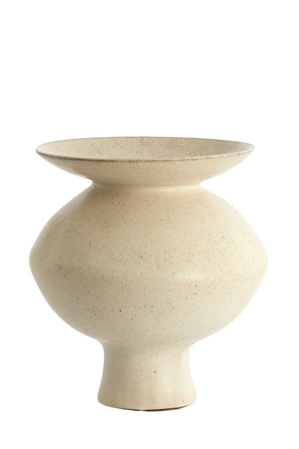 Light & Living Accessories Vase deco 31x33,5 cm AJUDA matt cream-sand House of Isabella UK