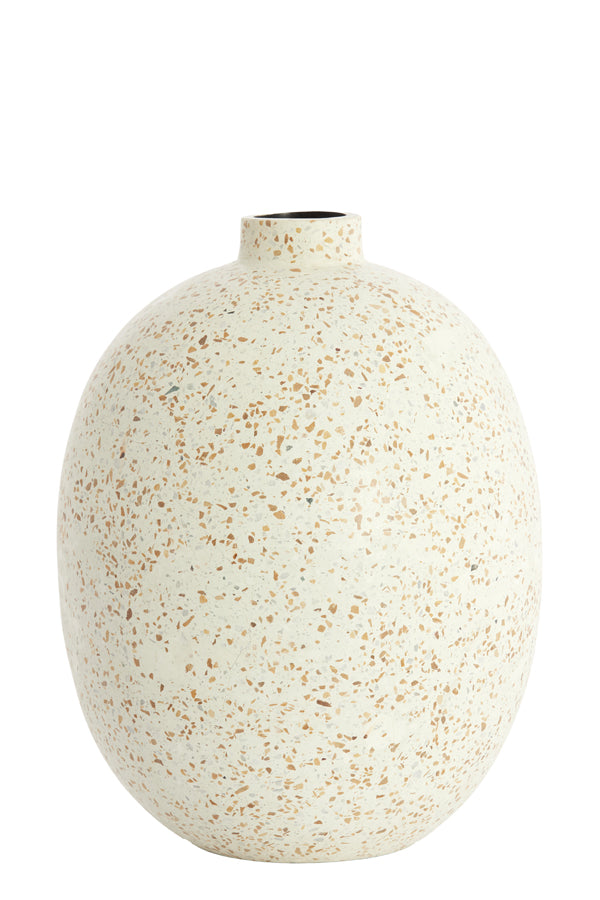 Light & Living Accessories Vase deco 31x41 cm ORXETA terrazzo cream House of Isabella UK