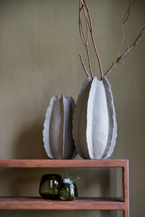 Light & Living Accessories Vase deco 31x53 cm KELAPA ceramics grey green House of Isabella UK